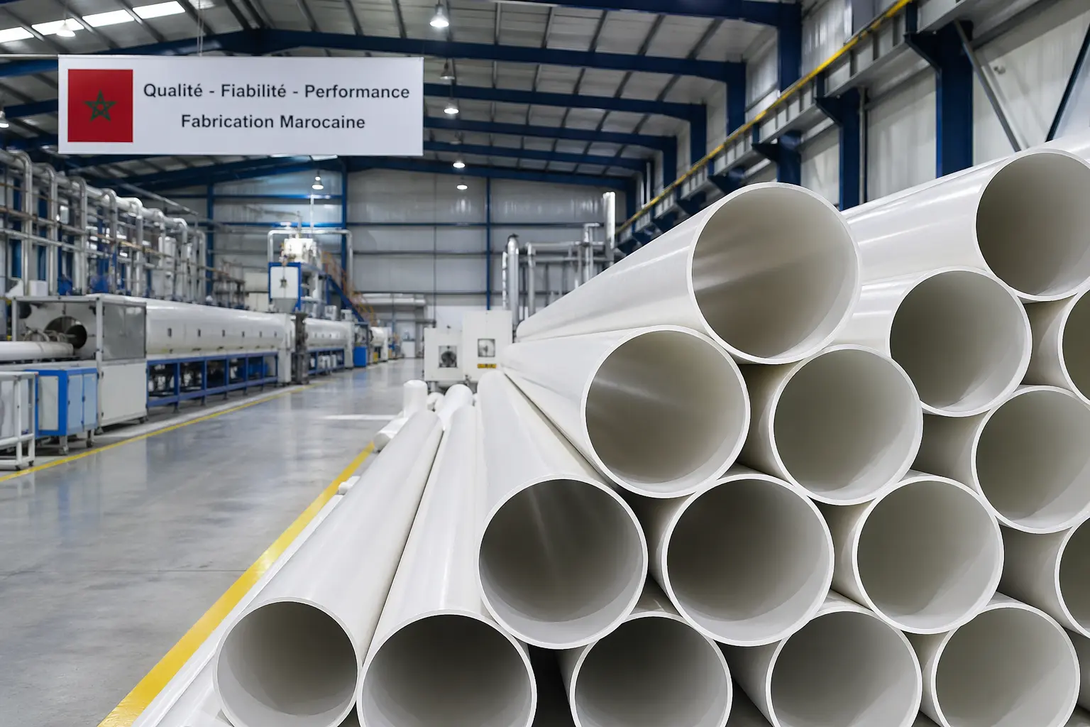 Fabrication industrielle de tubes PVC au Maroc — CMGP Group
