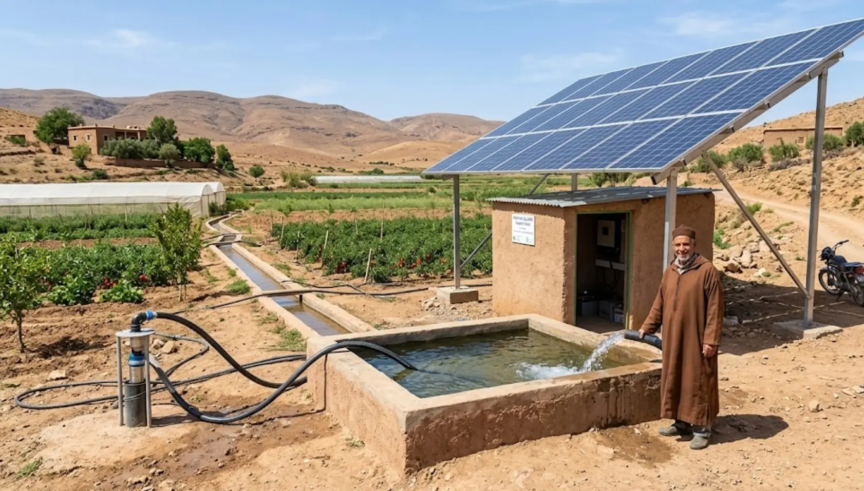 Installation de pompage solaire pour l'irrigation agricole au Maroc — CMGP Group
