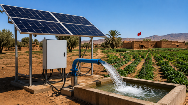 Kit pompage solaire au Maroc : composants, dimensionnement et subvention FDA 30%